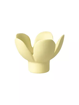 RAEDER | Kerzenhalter BLUME 8x8x5,5cm Gelb | 